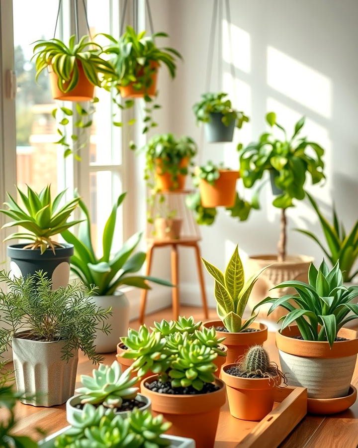 Indoor Plants for Freshness - 25 Morning Room Ideas