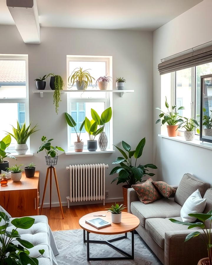 Indoor Plants for a Fresh and Inviting Atmosphere - 25 Small Apartment Ideas for Guys