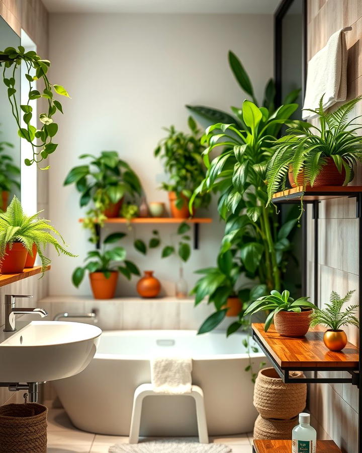 Indoor Plants - 25 Natural Bathroom Ideas