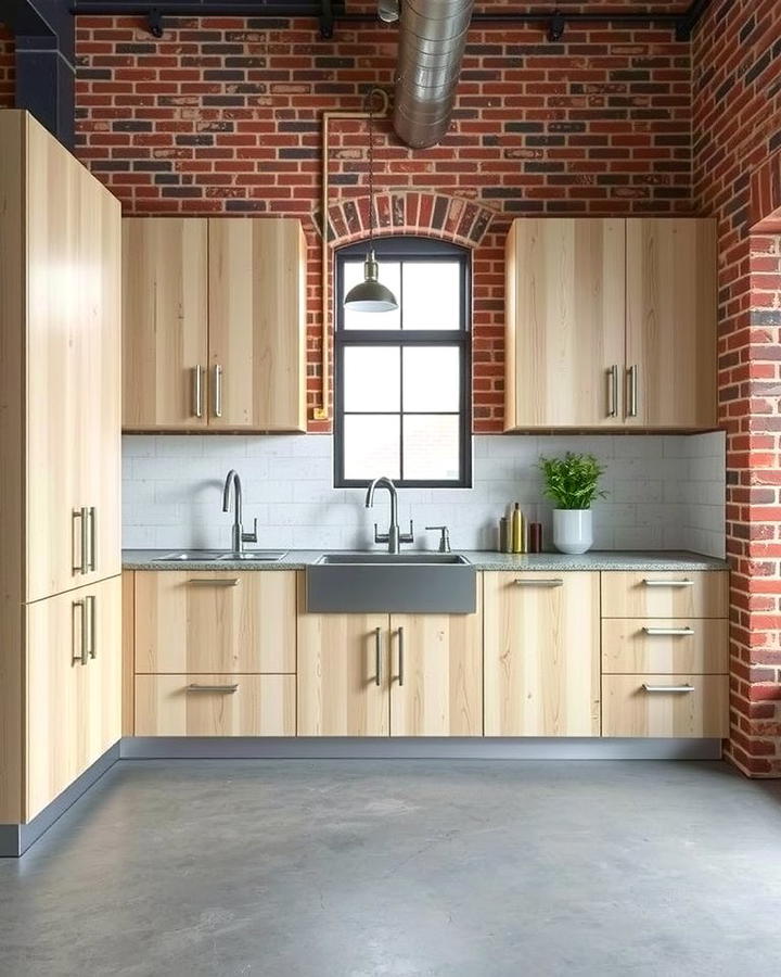 Industrial Chic with White Oak - 30 Kitchens With White Oak Cabinets