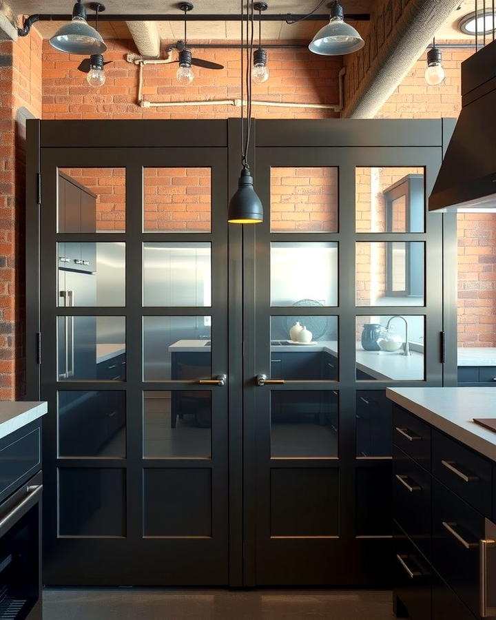 Industrial Metal Doors - 25 Pantry Door Ideas