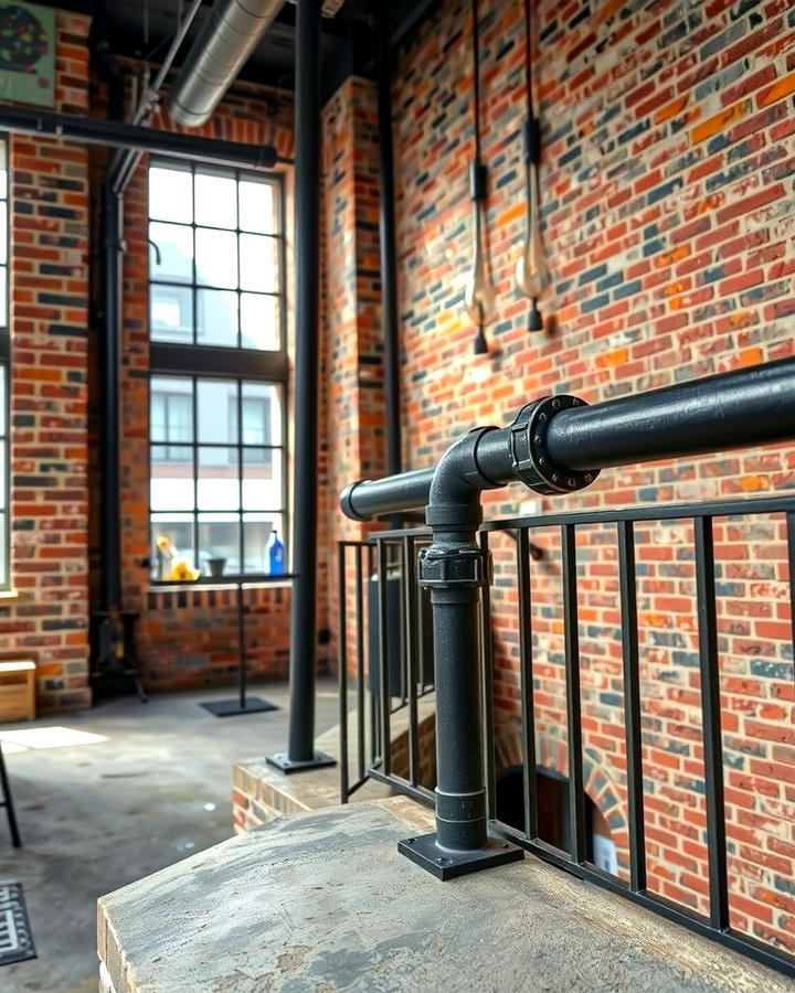 Industrial Pipe Railings - 25 Stair Railing Ideas