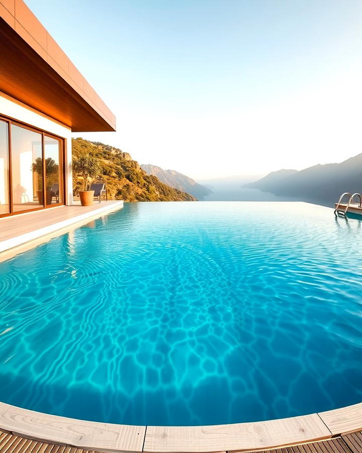 Infinity Edge Effect - 25 Semi Inground Pool Ideas