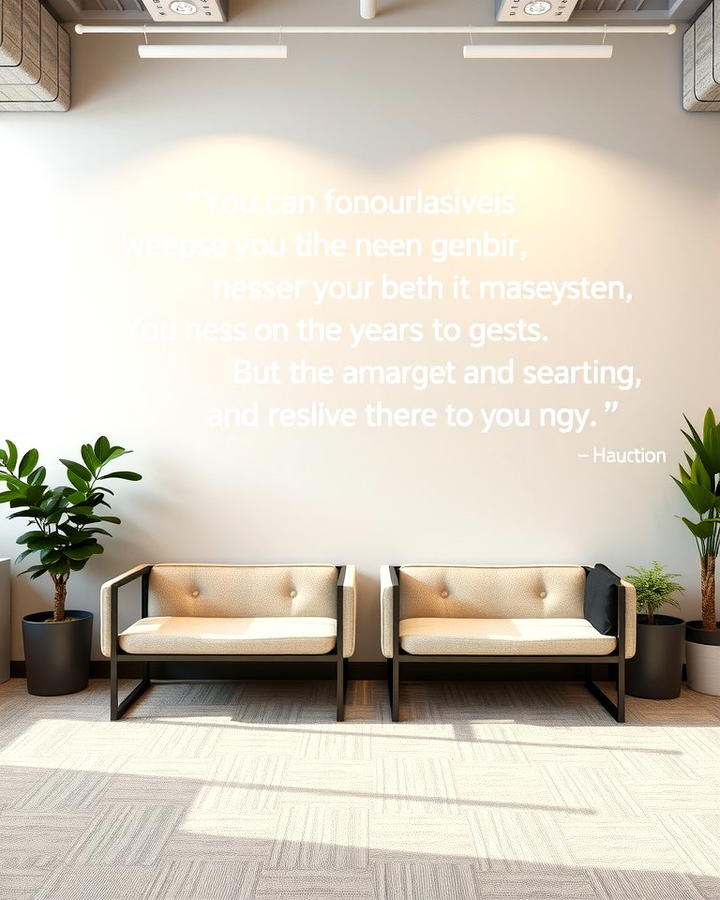 Inspirational Quotes - 25 Office Accent Wall Ideas