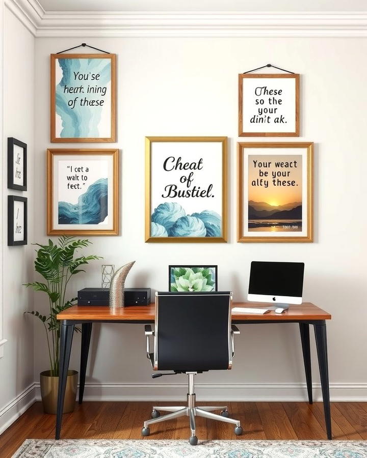 Inspirational Wall Art - 30 Home Office Ideas for Her