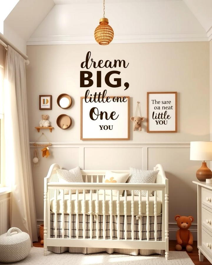 Inspirational Wall Quotes - 25 Nursery Wall Decor Ideas