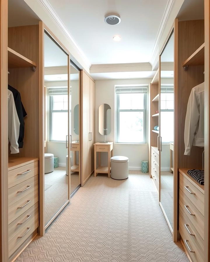 Install Floor to Ceiling Wardrobes for Maximum Storage - 25 Small Dressing Room Ideas