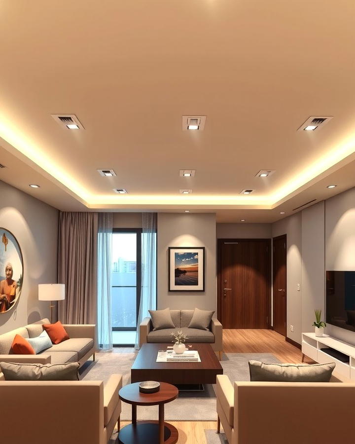 Install Recessed Lighting - 30 Condo Living Room Ideas