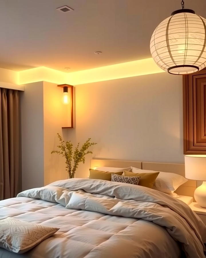 Install Soft Layered Lighting - 25 Zen Bedroom Ideas