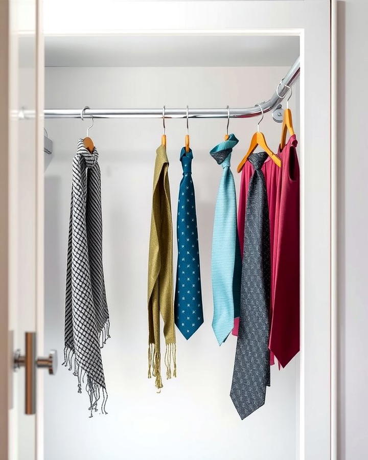 Install Tension Rods for Extra Hanging Space - 25 Small Closet Storage Ideas