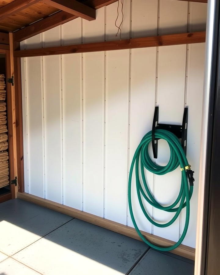 Install a Hose Holder - 25 Shed Organization Ideas