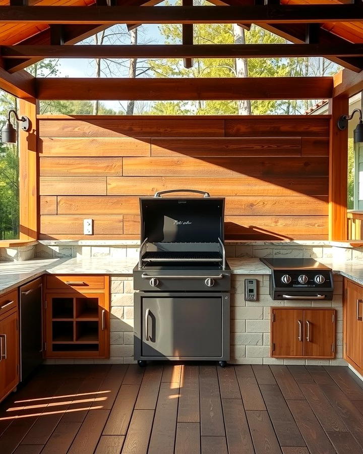 Installing a Built in Smoker - 25 Outdoor Kitchen on Deck