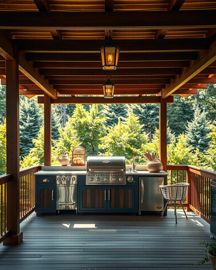 Installing a Pergola for Shade - 25 Outdoor Kitchen on Deck