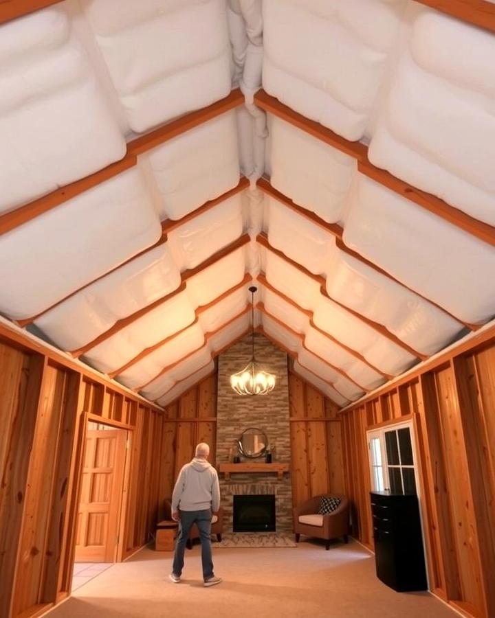 Insulated Walls and Ceilings - 25 Pole Barn Interior Ideas