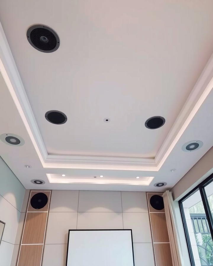 Integrated Speakers - 25 Reverse Tray Ceiling Ideas