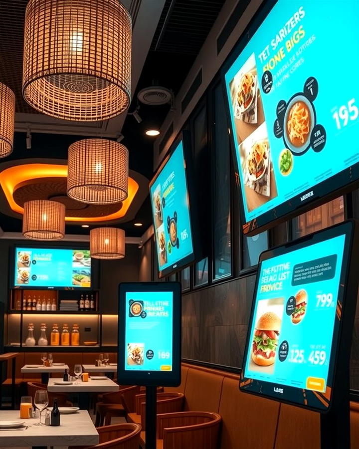 Interactive Digital Displays for Modern Appeal - 25 Restaurant Interior Design Ideas