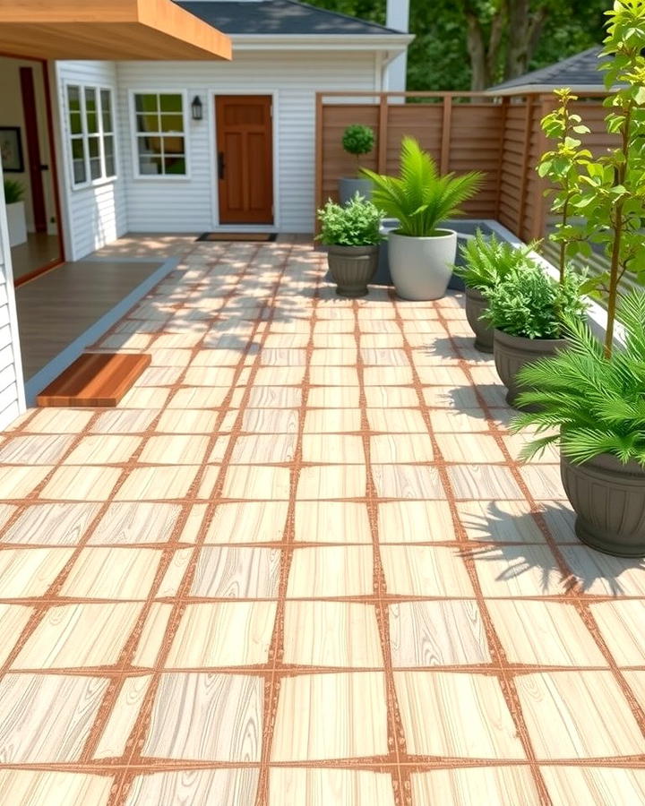 Interlocking Tiles for Easy Installation - 25 Patio Flooring Ideas