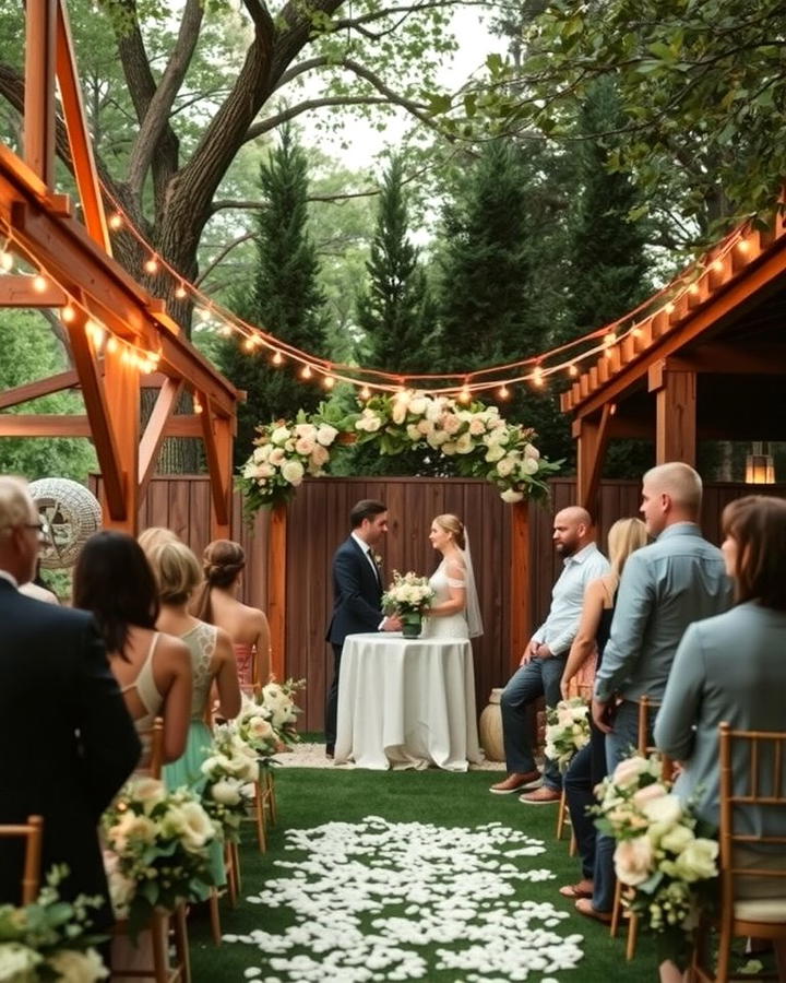 Intimate Backyard Ceremony - 30 Wedding Ceremony Ideas