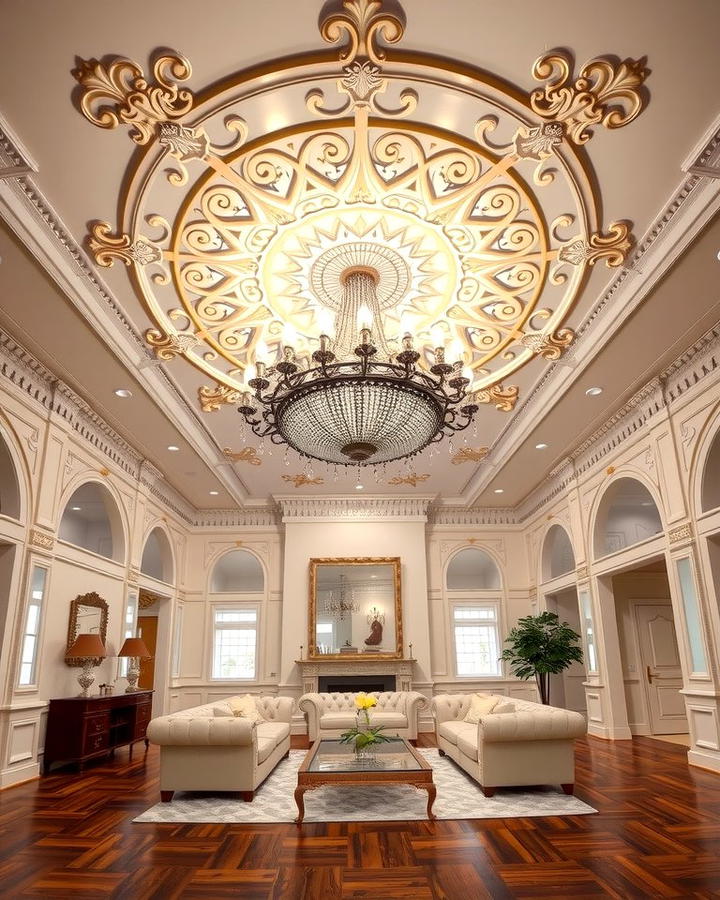 Intricate Ceiling Medallions - 25 Traditional Interior Design Ideas