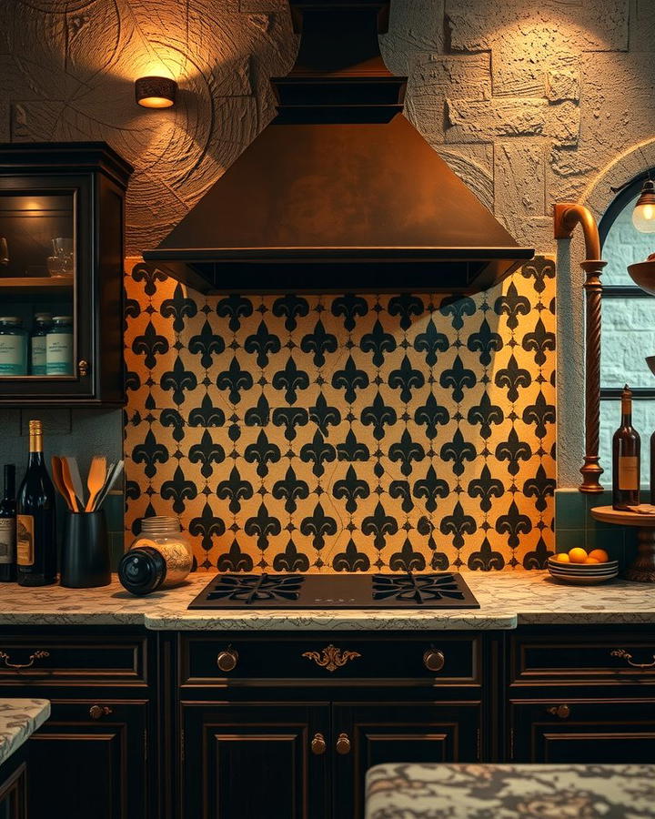 Intricate Tile Backsplashes - 30 Gothic Kitchen Ideas