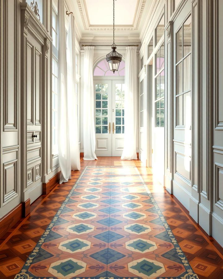 Intricate Tile Flooring - 25 Victorian Hallway Ideas