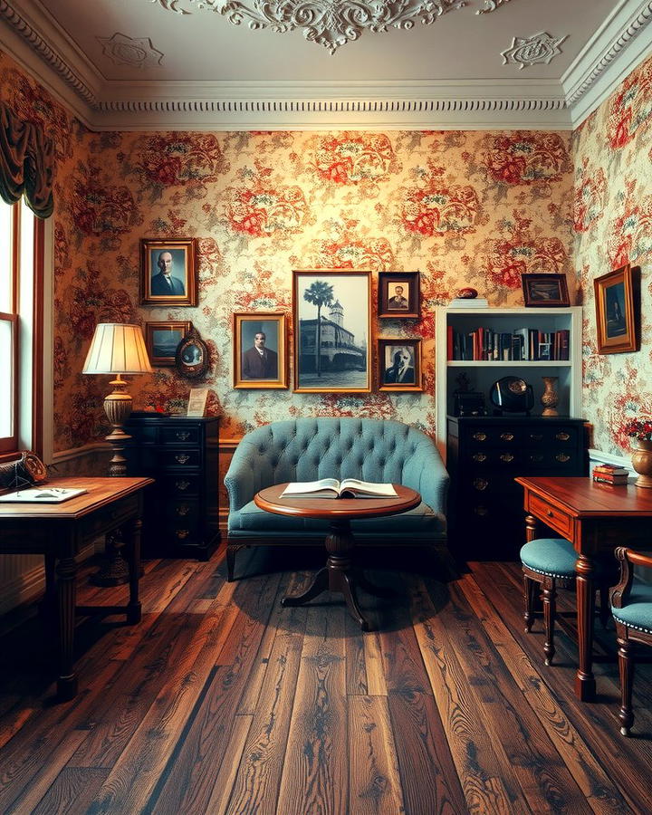 Intricate Wallpaper Patterns - 25 Traditional Interior Design Ideas