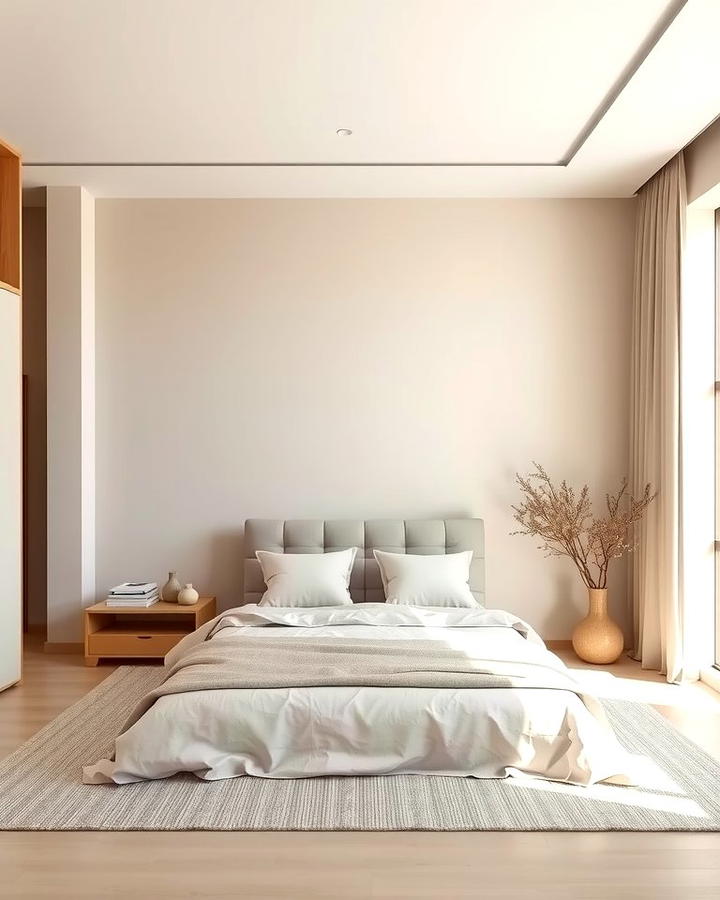 Introduce a Neutral Color Palette - 25 Zen Bedroom Ideas