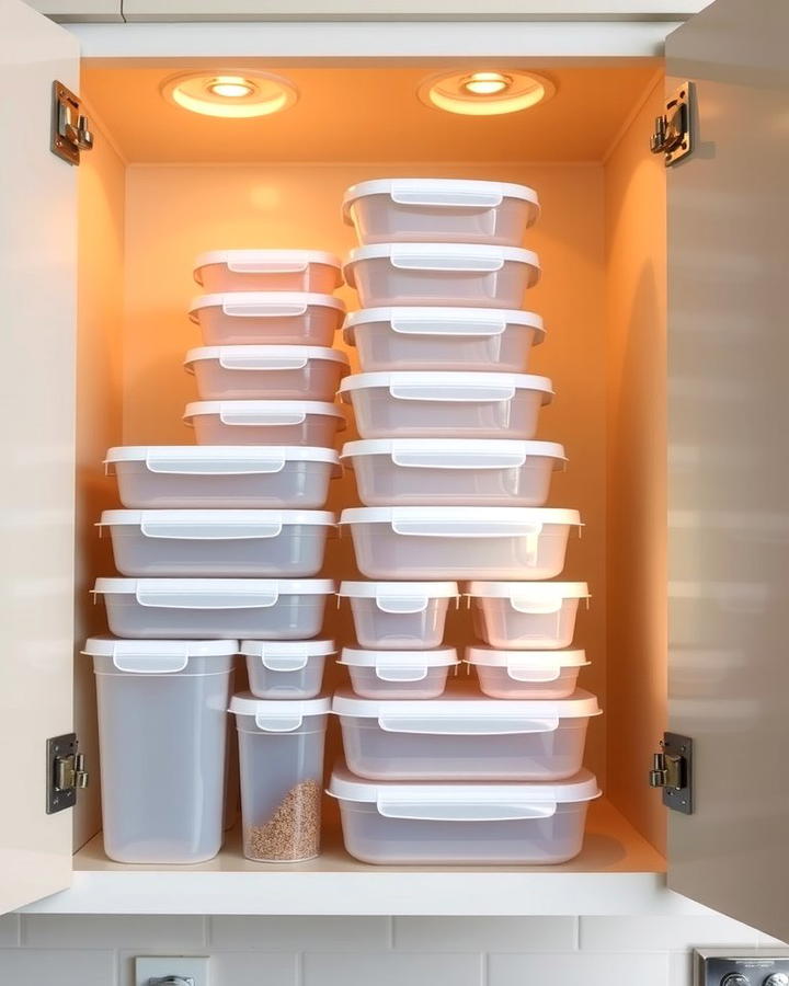 Invest in Uniform Containers - 25 Tupperware Organization Ideas