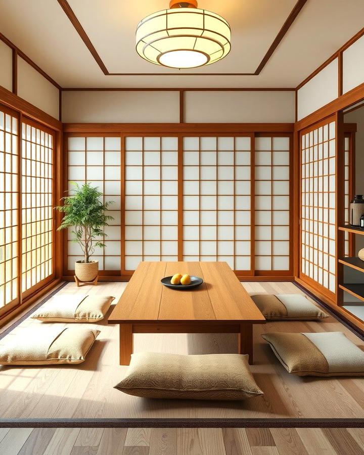 Japanese Inspired Zen Dining Room - 25 Modern Dining Room Ideas