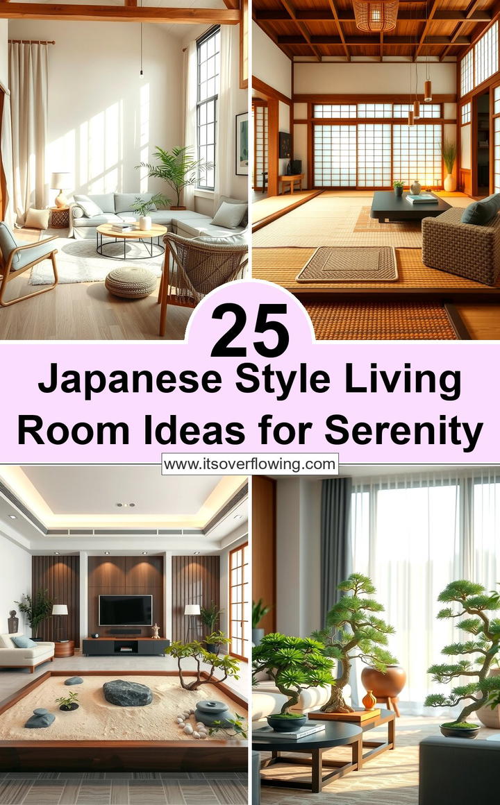 Japanese Style Living Room Ideas for Serenity