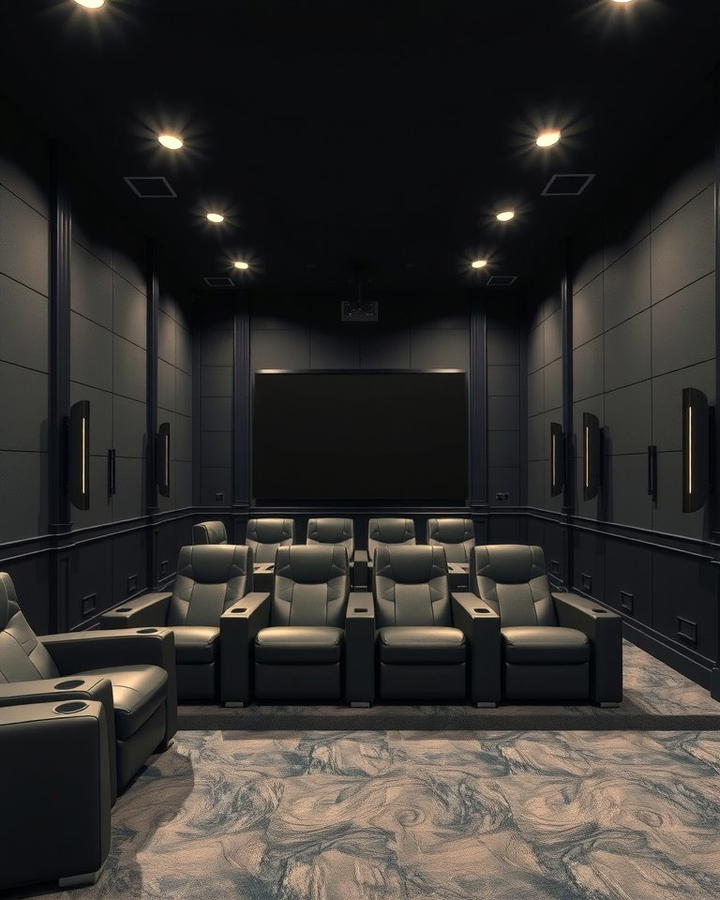 Jet Black - 30 Home Theater Paint Colors