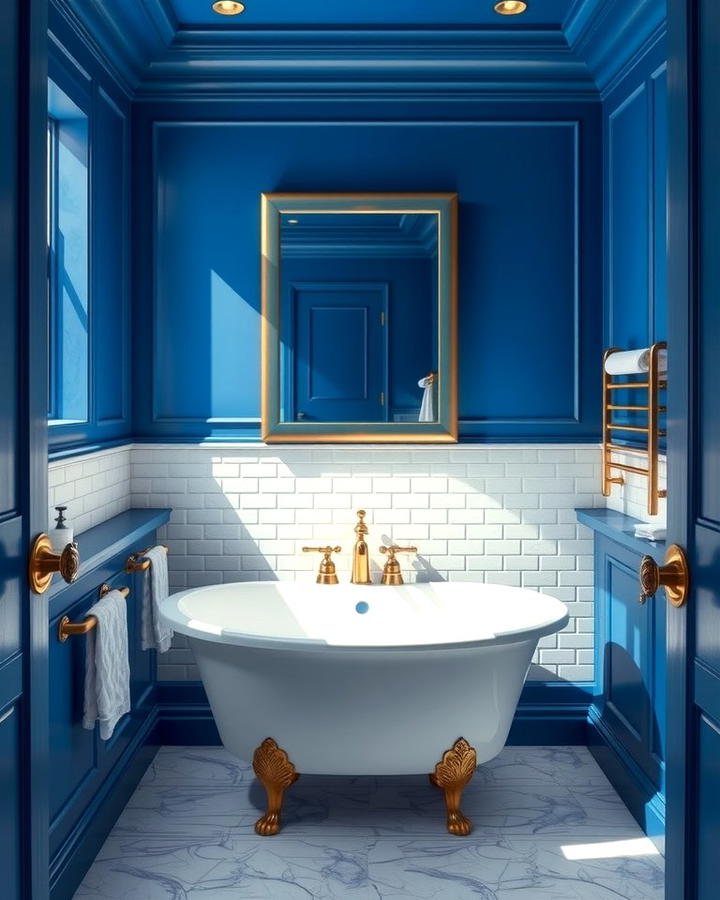 Jewel Toned Elegance - 30 Colorful Bathroom Ideas