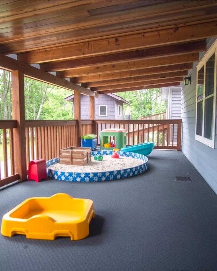 Kid Friendly Play Zone - 25 Under Deck Landscaping Ideas