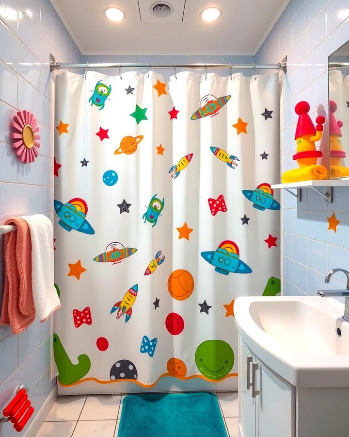 Kids Themed Curtains for Playful Fun - 25 Shower Curtain Ideas