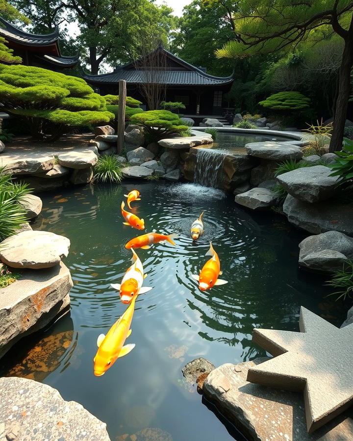 Koi Pond Elegance - 30 Asian Landscaping Ideas