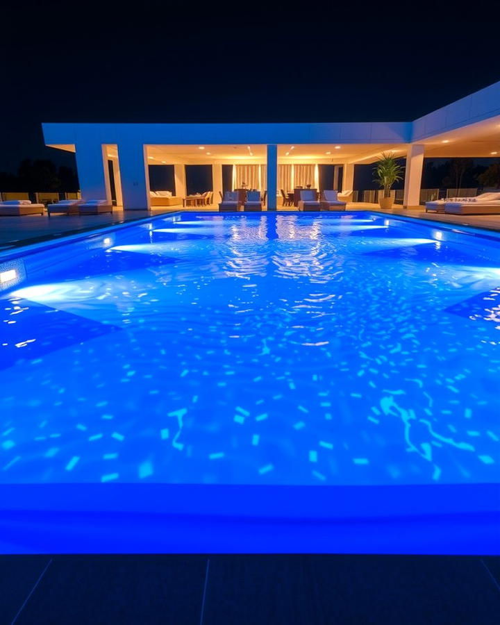 LED Pool Lighting - 25 Pool Decor Ideas