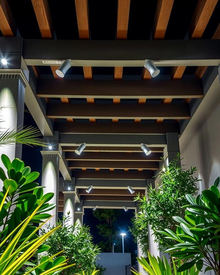 LED Spotlights - 25 Pergola Lighting Ideas