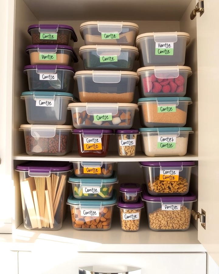 Labeling for Easy Identification - 25 Tupperware Organization Ideas