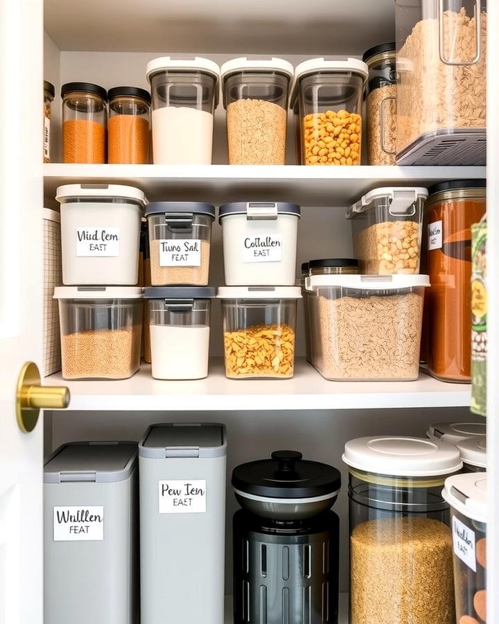 Labels for Organized Storage - 25 Small Pantry Ideas