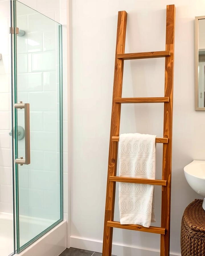 Ladder Towel Rack - 25 Towel Display Ideas