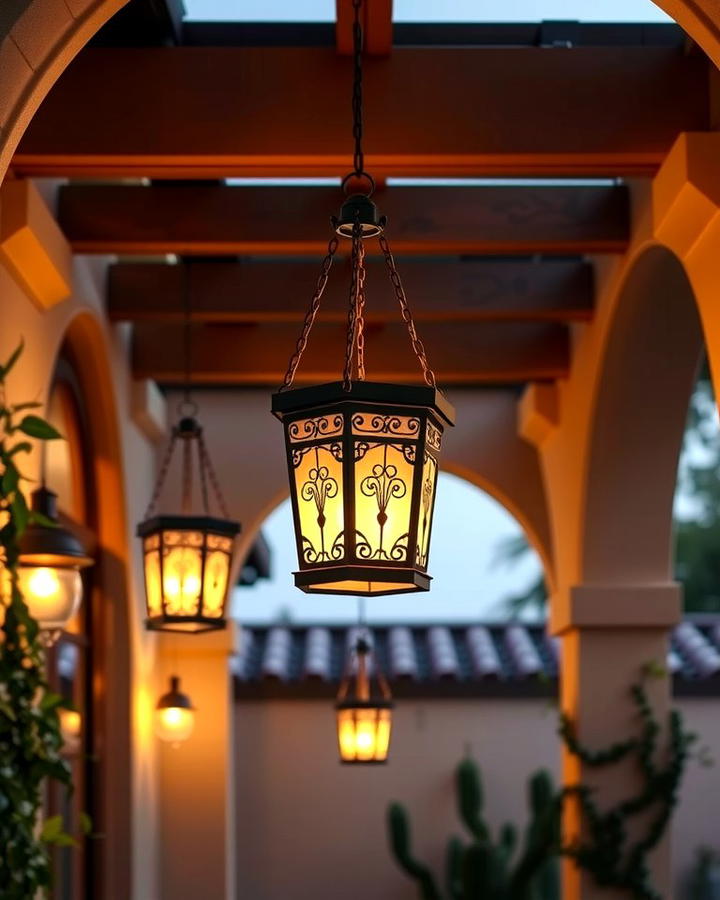 Lantern Lighting - 25 spanish style patio ideas