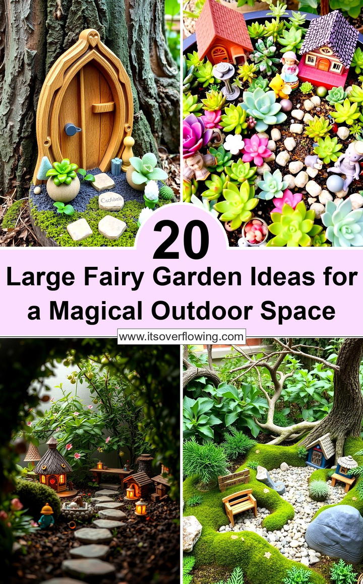 Large Fairy Garden Ideas for a Magical Outdoor Space