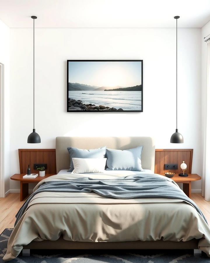 Large Framed Photography - 25 No Headboard Ideas