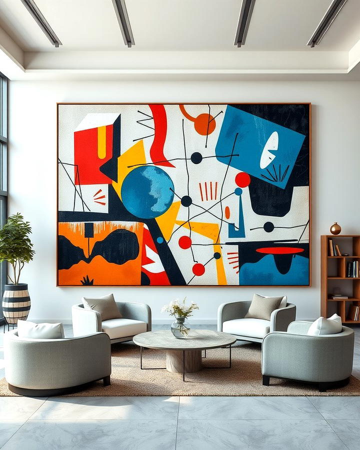 Large Scale Artwork - 25 Office Accent Wall Ideas