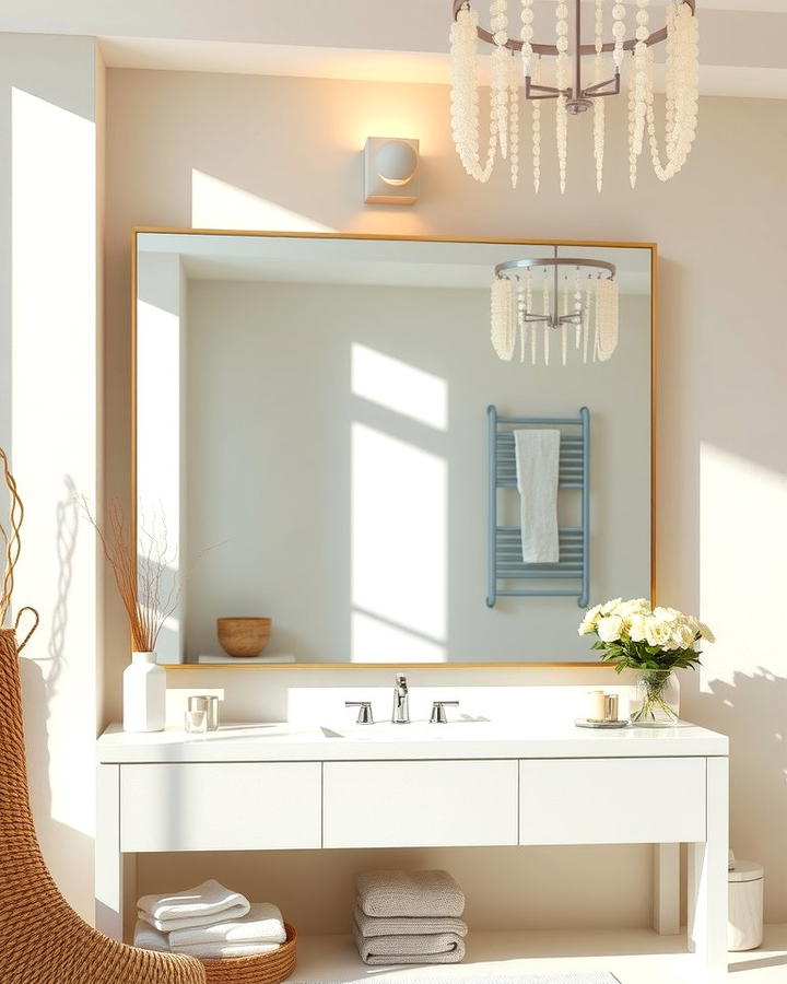 Large Vanity Mirrors - 25 Spa Like Bathroom Ideas