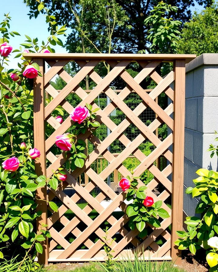 Lattice Fence - 25 Small Garden Fence Ideas