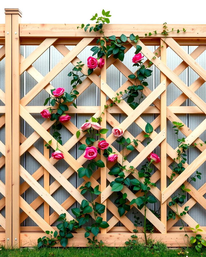 Lattice Style Pallet Fence - 25 Pallet Fence Ideas