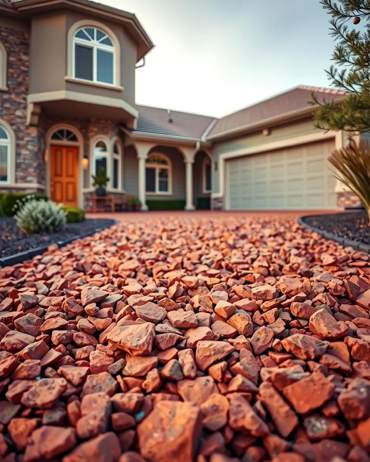 Lava Rock Driveways - 25 Red Lava Rock Landscaping Ideas