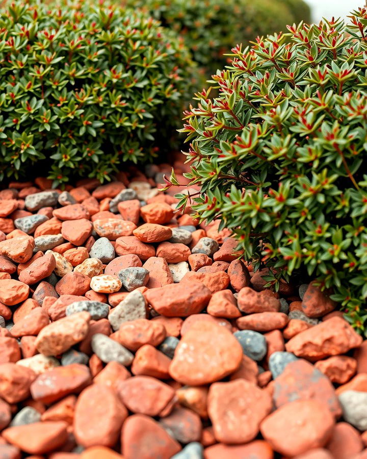 Lava Rock Mulching for Plants - 25 Red Lava Rock Landscaping Ideas