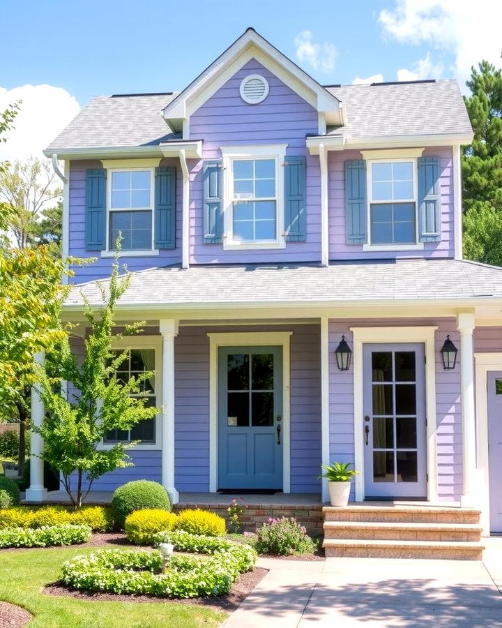 Lavender Hues for a Soft Appeal - 25 Purple House Exterior Ideas